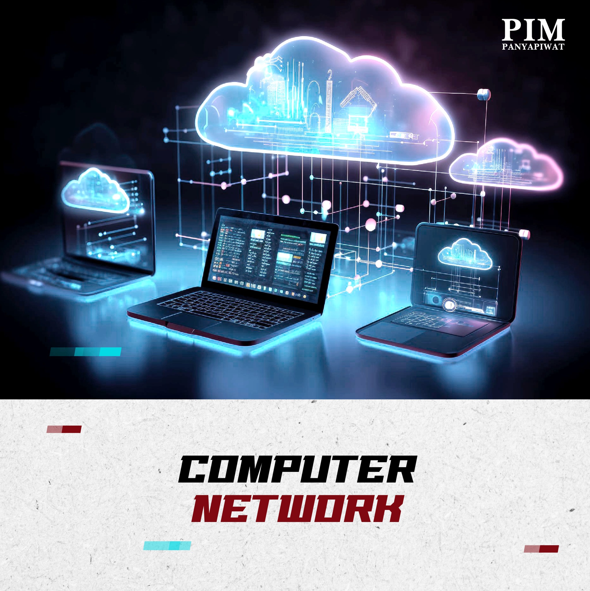 เรียนรู้ภาพรวมและการทำงานของระบบเครือข่ายคอมพิวเตอร์ โครงสร้างของระบบ ตลอดจนการประมวลผลออนไลน์ (Cloud Computing) และการให้บริการผ่านระบบ Server และคลาวด์ (Cloud Service) น้องๆ จะสามารถเชื่อมต่อระบบเครือข่ายผ่าน Server เพื่อสร้างหรือเข้าถึงการบริการในยุคดิจิทัล
