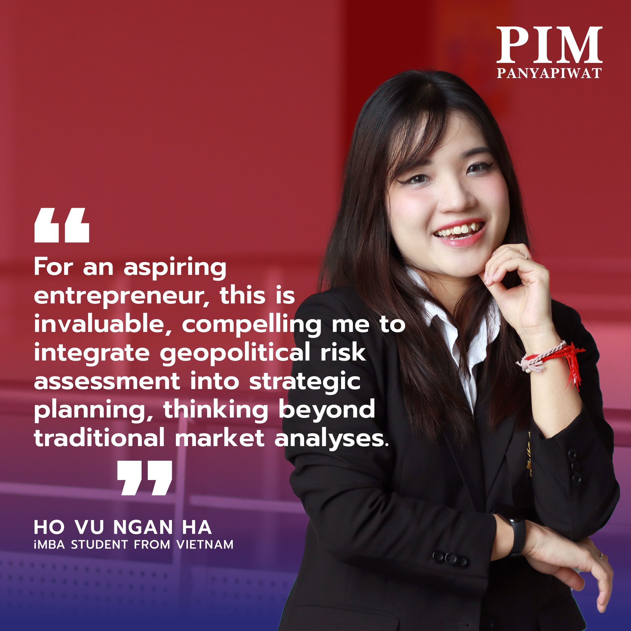 Ho Vu Ngan Ha iMBA student PIM