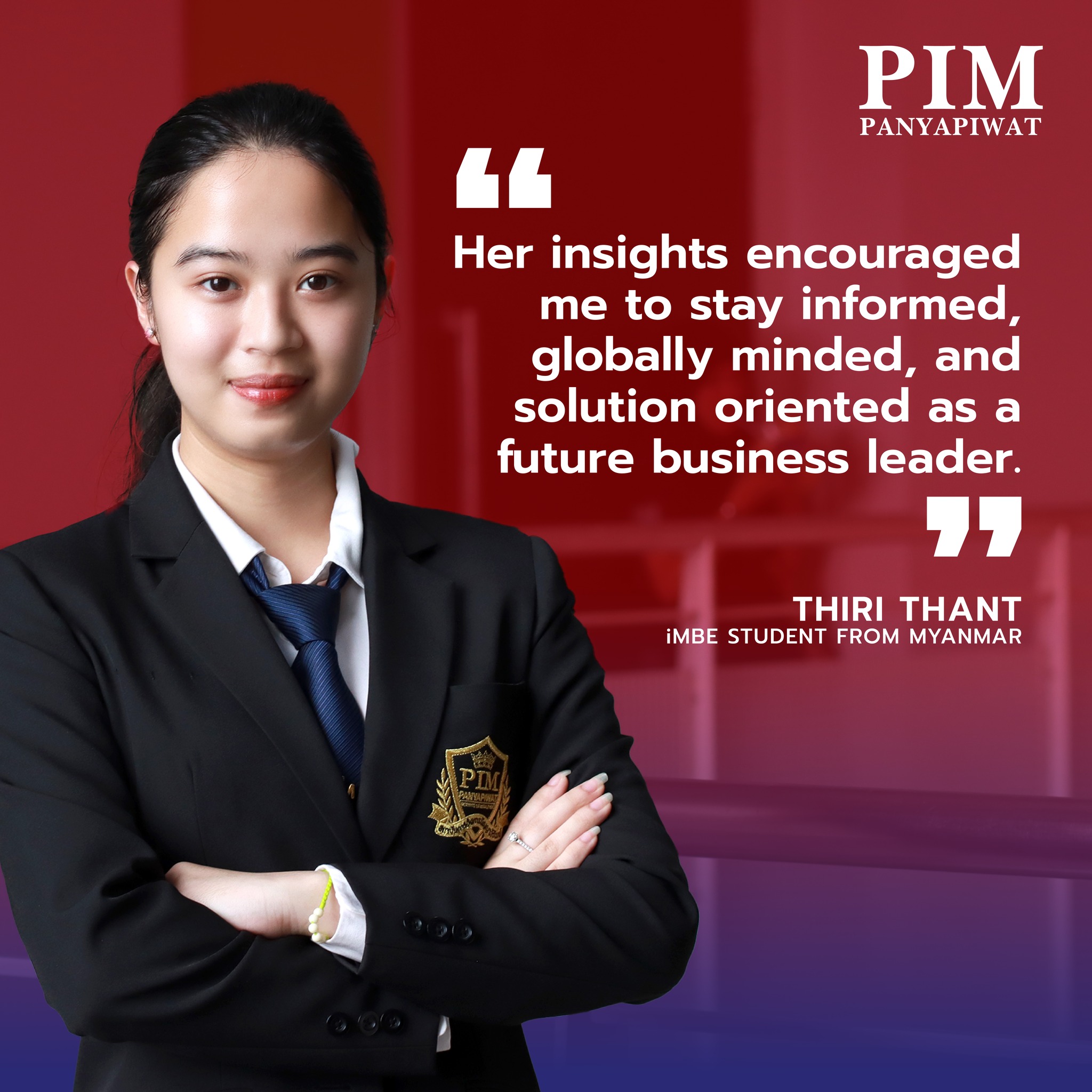 Thiri Thant iMBE student PIM