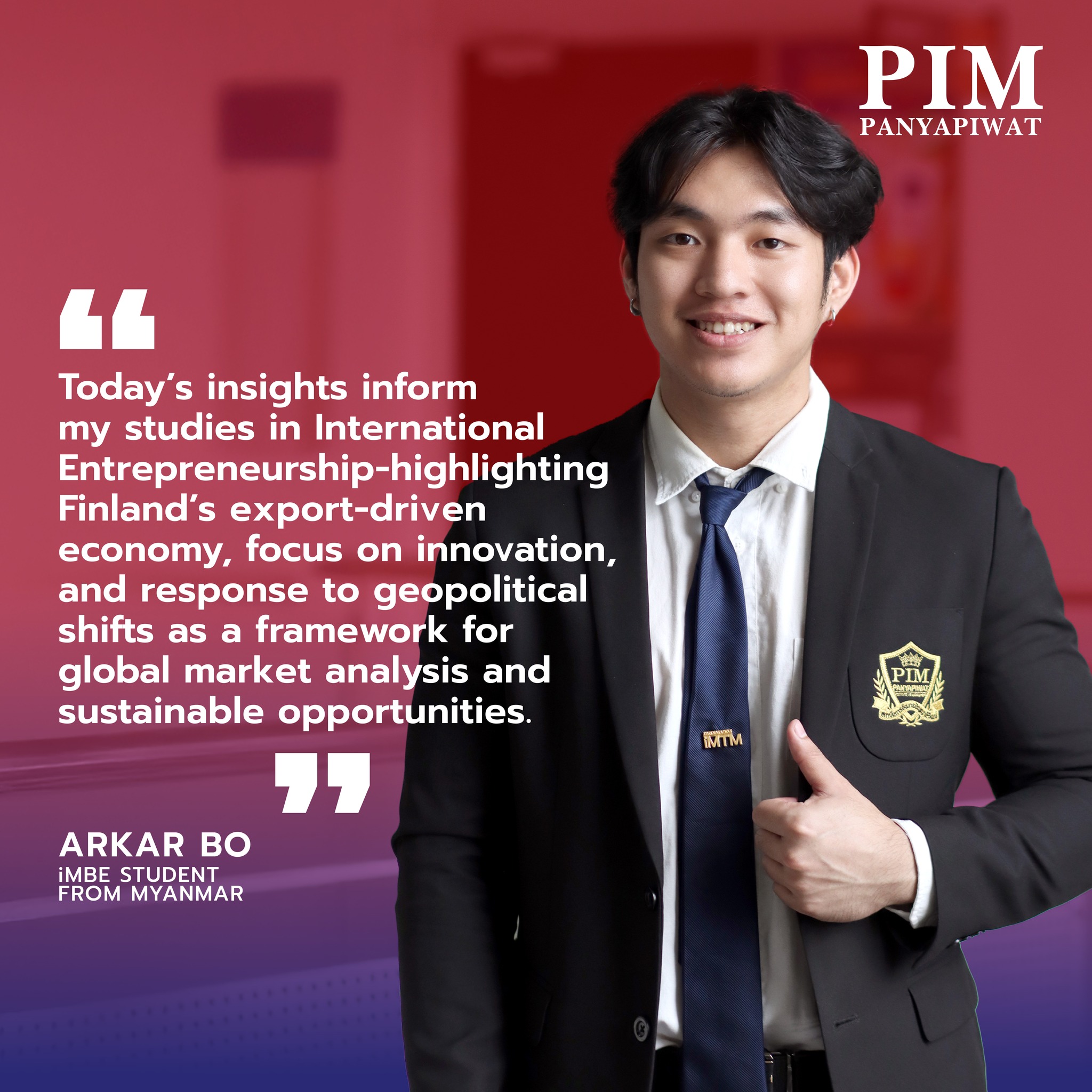 Arkar Bo iMBE student PIM