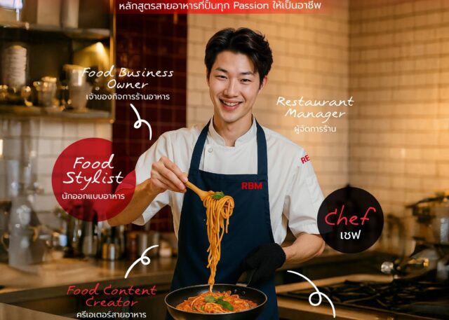 เมนูสำเร็จ สู่มืออาชีพด้านอาหาร” คณะการจัดการธุรกิจอาหาร สาขาวิชาการจัดการธุรกิจภัตตาคาร